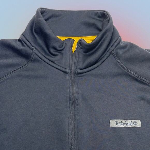 TIMBERLAND Men’s Large Black 1/4 Zip Pullover - Picture 1 of 6